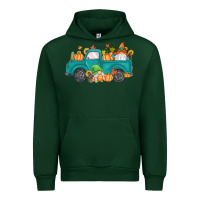 Forest Green fall gnomes truck Urban Hoodie - MaliasSmallBusiness