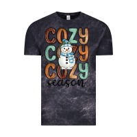 Cloud Black cozy season snowman Vintage Tee - MaliasSmallBusiness
