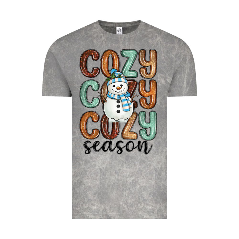 Cozy Season Snowman Vintage Tee by MaliasSmallBusiness | Teevron