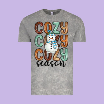 Vintage Tee cozy season snowman