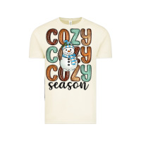Vintage Arctic cozy season snowman Vintage Tee - MaliasSmallBusiness