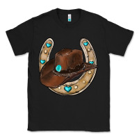 Black horseshoe cowboy hat Classic Tee - RanaPortraitStore