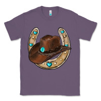 Lavender horseshoe cowboy hat Classic Tee - RanaPortraitStore
