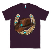 Plum horseshoe cowboy hat Classic Tee - RanaPortraitStore
