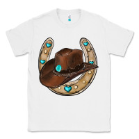 White horseshoe cowboy hat Classic Tee - RanaPortraitStore