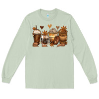 Matcha melanin afro coffee cups Long Sleeve Tee - Zillion Design Studio