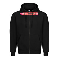 Black pink crayon fa element Zipper Hoodie - FaDigitalArtStudio