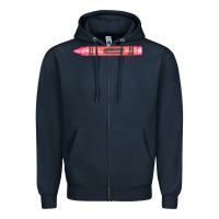 Navy pink crayon fa element Zipper Hoodie - FaDigitalArtStudio