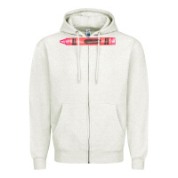 Oatmeal Heather pink crayon fa element Zipper Hoodie - FaDigitalArtStudio