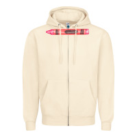 Sandshell pink crayon fa element Zipper Hoodie - FaDigitalArtStudio