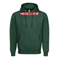 Sports Green pink crayon fa element Zipper Hoodie - FaDigitalArtStudio