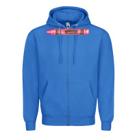 True Royal pink crayon fa element Zipper Hoodie - FaDigitalArtStudio