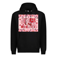 Black jesus is my valentine Premium Hoodie - MaliasSmallBusiness