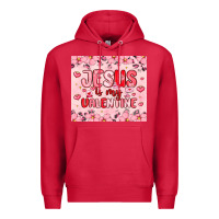 Cardinal jesus is my valentine Premium Hoodie - MaliasSmallBusiness