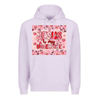 Lilac jesus is my valentine Premium Hoodie - MaliasSmallBusiness