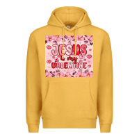 Mustard jesus is my valentine Premium Hoodie - MaliasSmallBusiness