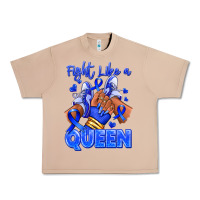 Burro fight like a queen navy blue colon cancer afro gir Urban Heavy Tee - RanaPortraitStore