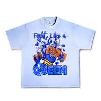 Grape Ice fight like a queen navy blue colon cancer afro gir Urban Heavy Tee - RanaPortraitStore