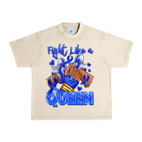 Sandshell fight like a queen navy blue colon cancer afro gir Urban Heavy Tee - RanaPortraitStore