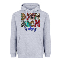 Heather Grey boom boom baby Heavyweight Hoodie - Artiststas
