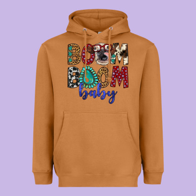Boom Boom Baby Heavyweight Hoodie Designed By Artiststas