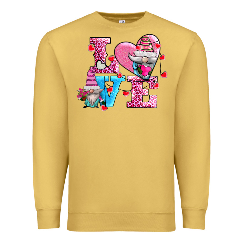 Love And Gnomes Premium Sweatshirt by AdoDesignShop | Teevron