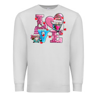 Dove Grey love and gnomes Premium Sweatshirt - AdoDesignShop
