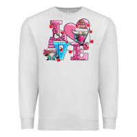 Oatmeal Heather love and gnomes Premium Sweatshirt - AdoDesignShop