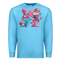 Ocean Blue love and gnomes Premium Sweatshirt - AdoDesignShop