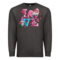 Smoke love and gnomes Premium Sweatshirt - AdoDesignShop