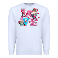 White love and gnomes Premium Sweatshirt - AdoDesignShop