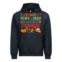 Navy turkey gravy beans and rolls lemme see that casser Urban Hoodie - MaliasSmallBusiness