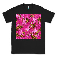 Black Breast Cancer with Ribbon and Butterfly Classic Tee - texasbilliewilder