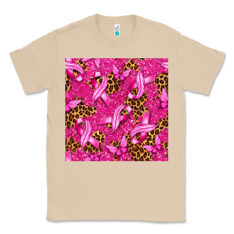 Breast Cancer With Ribbon And Butterfly Classic Tee by texasbilliewilder | Teevron