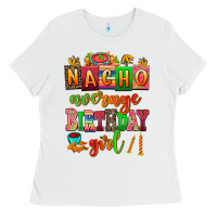 White nacho average speech therapist Ladies Tee - AdoDesignShop