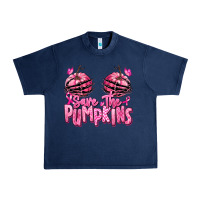 Navy save the pumpkins breast cancer Urban Heavy Tee - RanaPortraitStore