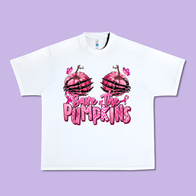 Save The Pumpkins Breast Cancer Urban Heavy Tee Designed By Ranaportraitstore