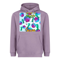 Lavender seahorse and sea shell seamless pattern Heavyweight Hoodie - BundleAndBundleShop