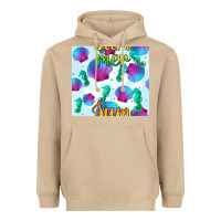 Mushroom seahorse and sea shell seamless pattern Heavyweight Hoodie - BundleAndBundleShop