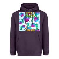 Plum seahorse and sea shell seamless pattern Heavyweight Hoodie - BundleAndBundleShop