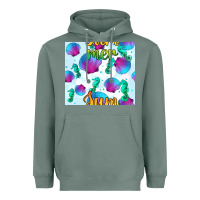 Sage seahorse and sea shell seamless pattern Heavyweight Hoodie - BundleAndBundleShop