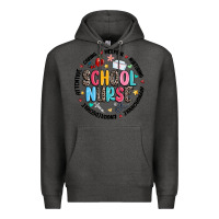 Charcoal Heather school nurse Premium Hoodie - MaliasSmallBusiness