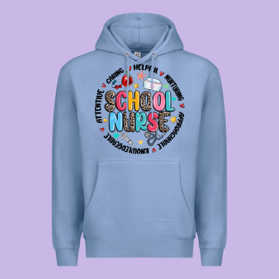 School Nurse Premium Hoodie Designed By Maliassmallbusiness