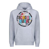 Heather Grey school nurse Premium Hoodie - MaliasSmallBusiness