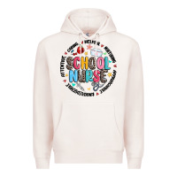 Pale Pink school nurse Premium Hoodie - MaliasSmallBusiness