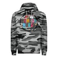 Slate Camo school nurse Premium Hoodie - MaliasSmallBusiness