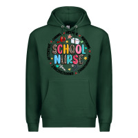 Sports Green school nurse Premium Hoodie - MaliasSmallBusiness