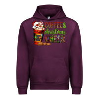 Mauve Wine Coffee and Christmas cheer Urban Hoodie - NancyCooperArtShop