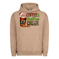 Pigment Burro Coffee and Christmas cheer Urban Hoodie - NancyCooperArtShop