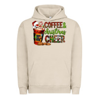 Pigment French Oak Coffee and Christmas cheer Urban Hoodie - NancyCooperArtShop